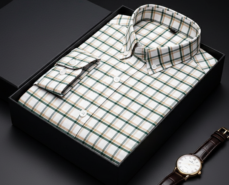 StratoGrid Classic Collar Shirt