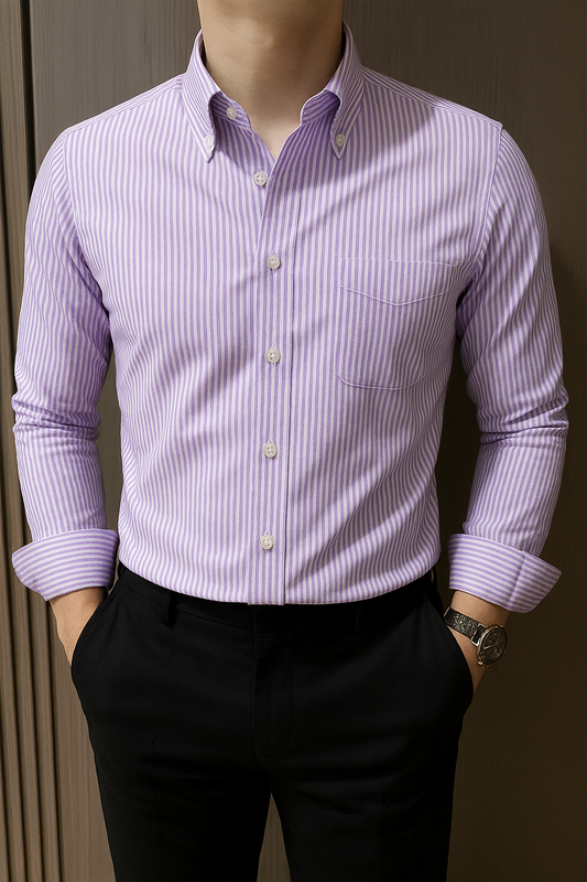 Precision Weave Pinstripe Shirt
